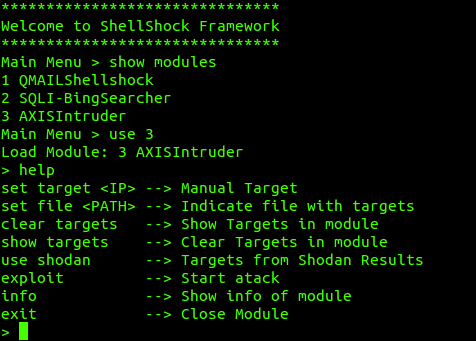 Frameshock Modules Interface