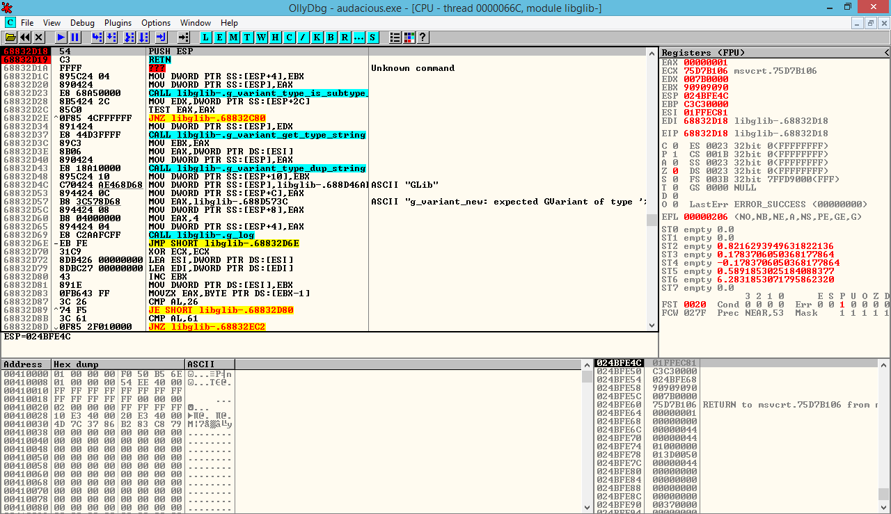 Shellcode execution environment