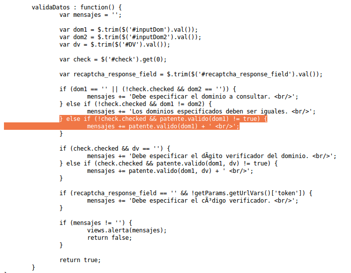 Validation Algorithm Source Code
