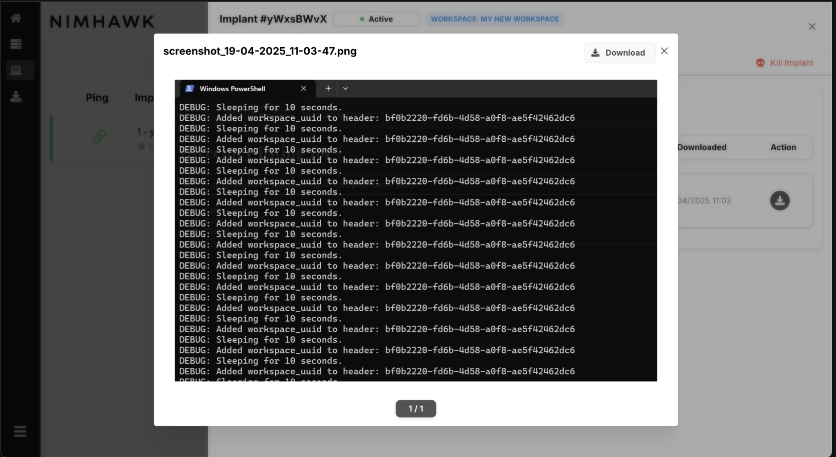 Nimhawk Download Viewer