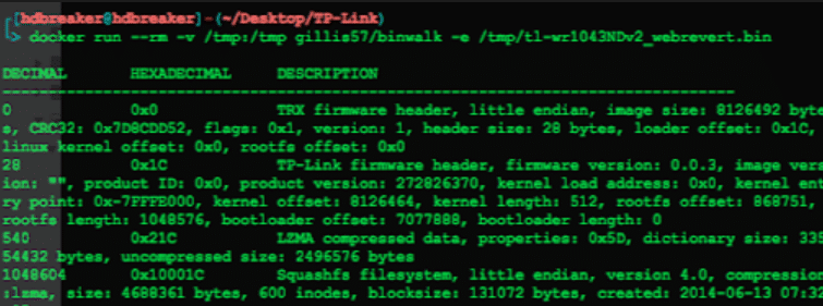 Execute Binwalk
