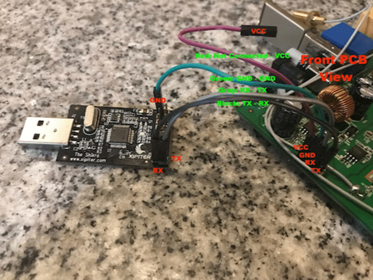 Shikra Connected to Device